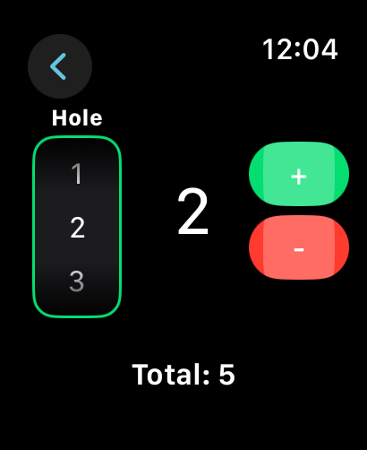 Golf scoring