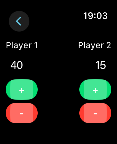 Tennis scoring